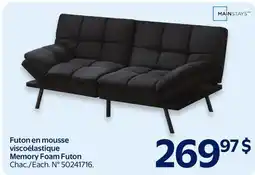 Walmart Memory Foam Futon offer