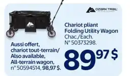 Walmart Chariot pliant Folding Utility Wagon offer
