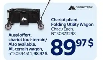 Walmart Chariot pliant Folding Utility Wagon offer