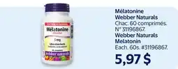 Walmart Webber Naturals Melatonin offer