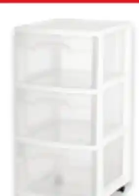 Walmart Sterilite 3-Drawer Medium Cart offer