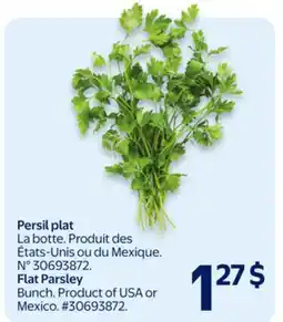 Walmart Flat Parsley offer