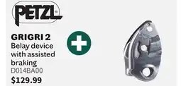 Sports Experts GRIGRI 2 Belay device with assisted braking offer