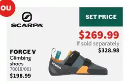 Sports Experts FORCE V Climbing shoes offer