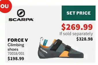 Sports Experts FORCE V Climbing shoes offer
