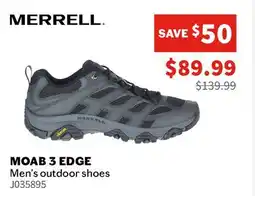 Sports Experts MERRELL - Moab 3 Edge - Men's outdoor shoes offer