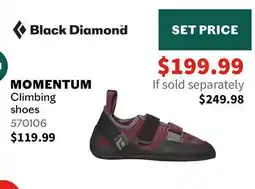 Sports Experts MOMENTUM Climbing shoes offer