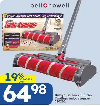 Rossy Cordless turbo sweeper offer