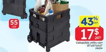 Rossy Callapsible utility cart offer