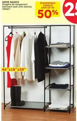 Rossy Garment rack with shelves offer