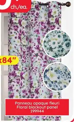 Rossy Floral blackout panel offer