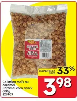 Rossy Caramel corn snack offer