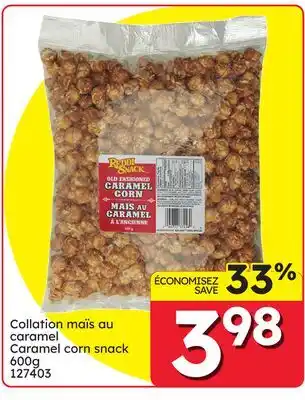 Rossy Caramel corn snack offer