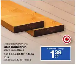 Patrick Morin Brown Treated Wood offer