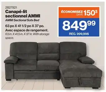 Patrick Morin AMMI Sectional Sofa Bed offer