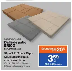 Patrick Morin BRICO Patio Slab offer