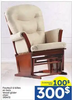 Rossy Wood glider chair offer