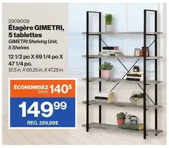 Patrick Morin GIMETRI Shelving Unit, 5 Shelves offer