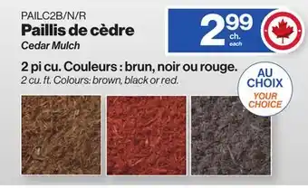 Patrick Morin Cedar Mulch offer