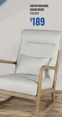 Canac Aspen Rocking Chair Beige offer
