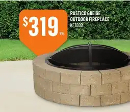 Canac Rustico Greige Outdoor Fireplace offer