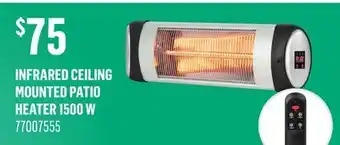 Canac Infrared Ceiling Mounted Patio Heater 1500 W offer