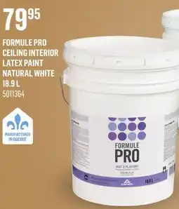 Canac Formule Pro Ceiling Interior Latex Paint Natural White 18.9 L offer