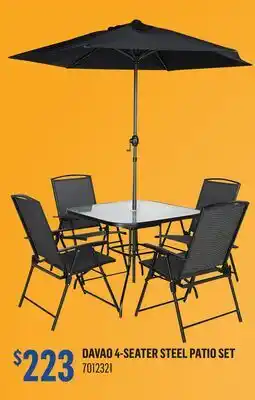 Canac Davao 4-Seater Steel Patio Set offer
