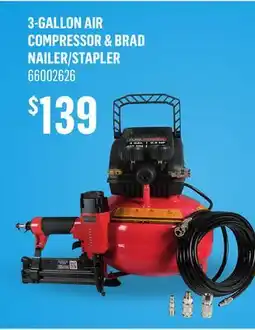 Canac 3-Gallon Air Compressor & Brad Nailer/Stapler offer
