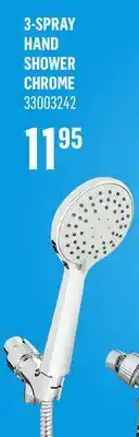 Canac 3-Spray Hand Shower Chrome offer