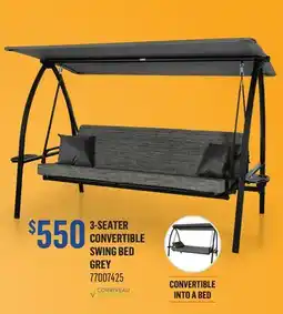 Canac CORRIVEAU 3-Seater Convertible Swing Bed offer