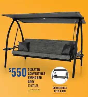 Canac CORRIVEAU 3-Seater Convertible Swing Bed offer