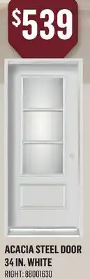 Canac Acacia Steel Door 34 in. RH offer