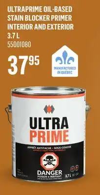 Canac UltraPrime Oil-Based Stain Blocker Primer Interior and Exterior 3.7 L offer