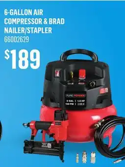 Canac 6-Gallon Air Compressor & Brad Nailer/Stapler offer