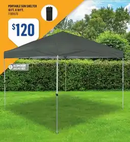 Canac Portable Sun Shelter 10 ft. x 10 ft offer
