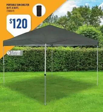 Canac Portable Sun Shelter 10 ft. x 10 ft offer