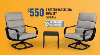 Canac 2-Seater Barcelona Sofa Set offer