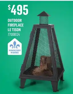 Canac Outdoor Fireplace offer