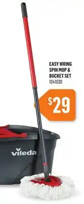 Canac Easy Wring Spin Mop & Bucket Set offer