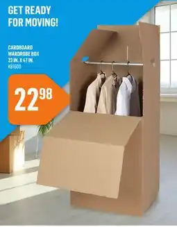 Canac Cardboard Wardrobe Box 23 in. x 47 in offer