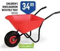 Canac Children's Wheelbarrow with Poly Tray offer