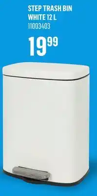 Canac Step Trash Bin White 12 L offer