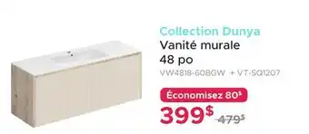 Bath Depot Collection Dunya Vanité murale 48 po offer