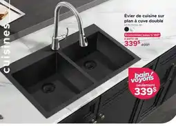 Bath Depot Évier de cuisine sur plan à cuve double offer