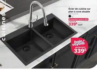 Bath Depot Évier de cuisine sur plan à cuve double offer