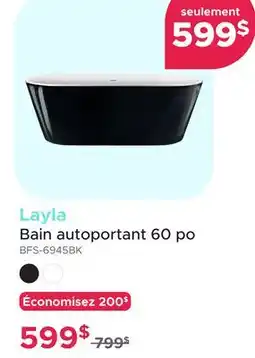 Bath Depot Layla Bain autoportant 60 po offer