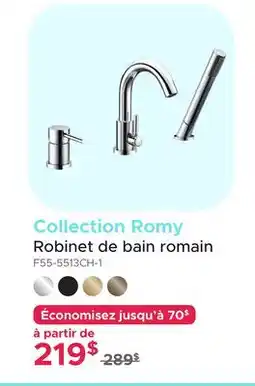 Bath Depot Collection Romy Robinet de bain romain offer