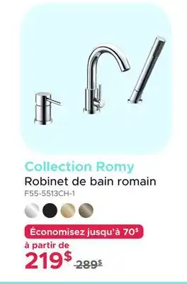 Bath Depot Collection Romy Robinet de bain romain offer