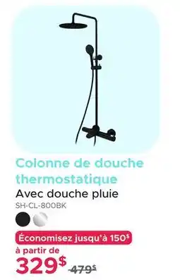Bath Depot Colonne de douche thermostatique Avec douche pluie offer